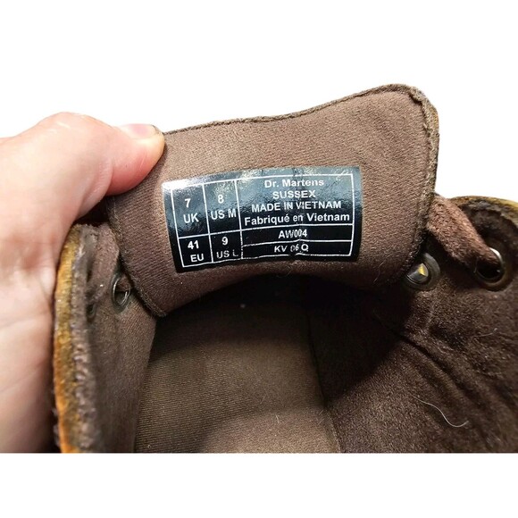 Dr. Martens Doc Size 8 Mens Boots Brown Sussex Leather Ankle main image 6